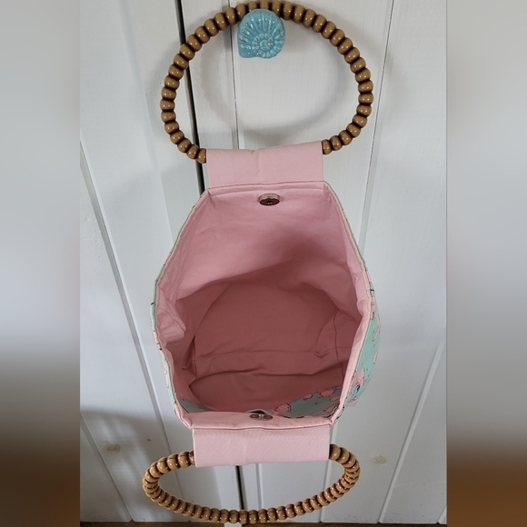 Handmade Retro Poodle Pattern Bucket Handbag - Picture 2 of 9